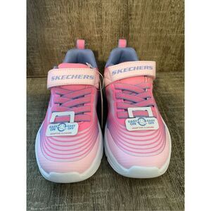 Skechers Girls Kids  Size11 Microspec Advance Hook & Loop Sneakers